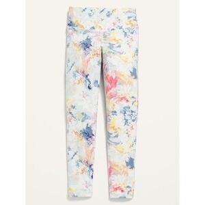 Old Navy Extra High-Waisted PowerChill 7/8-Length Leggings‎ multi-color tie-dye